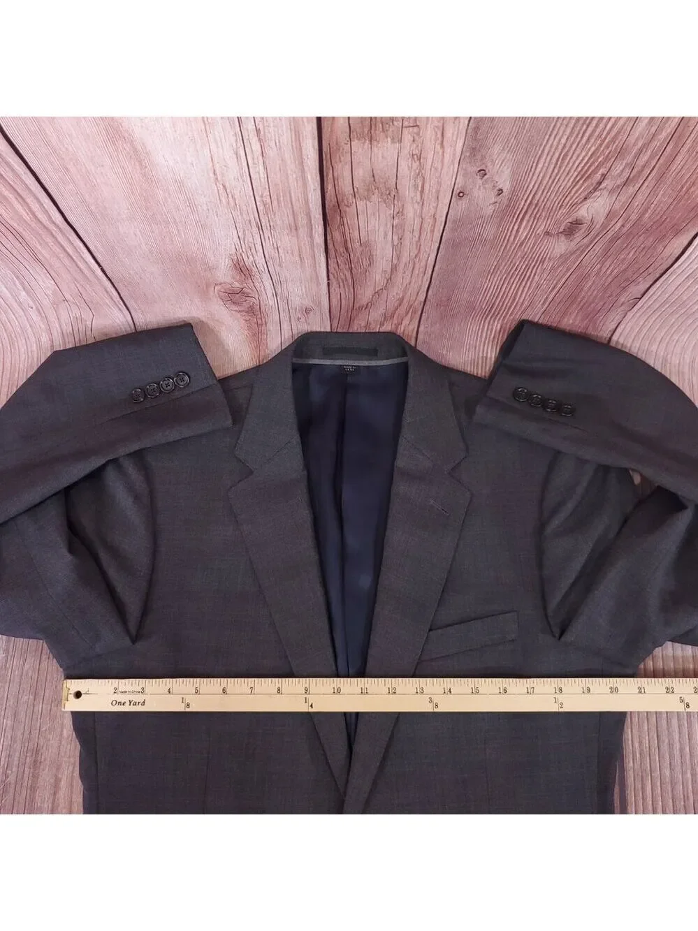 J. Crew Ludlow Slim Fit Charcoal Gray Wool Suit Jacket J3272 Tollengo 1900